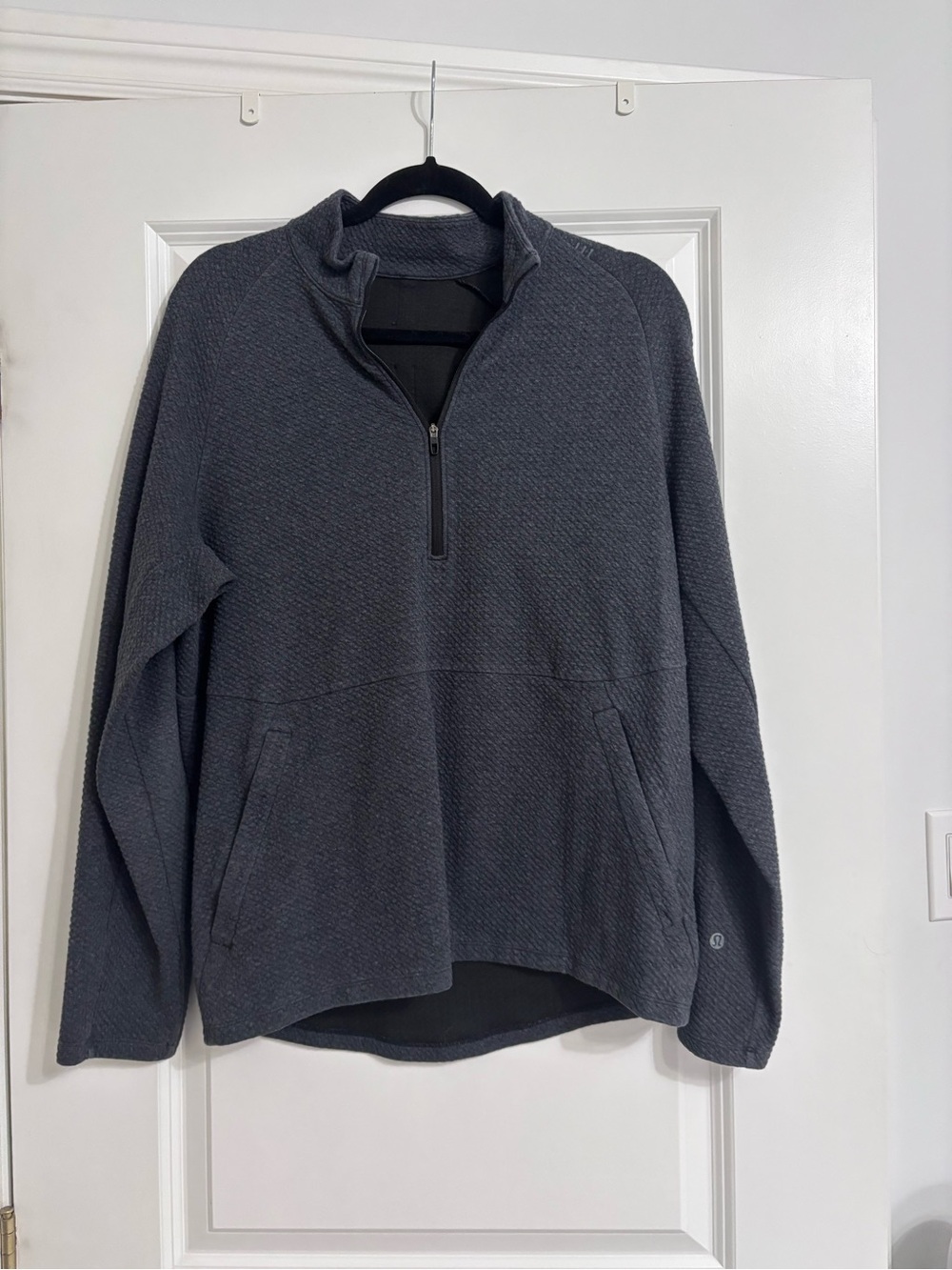 lululemon athletica Men's Dark Charcoal Quarter-Zip Pullover